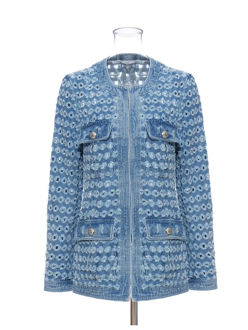 SuperAen Fashion Women Denim Jackets Solid Color Casual Wild Ladies Jackets Autumn New Long Sleeve Women Clothing