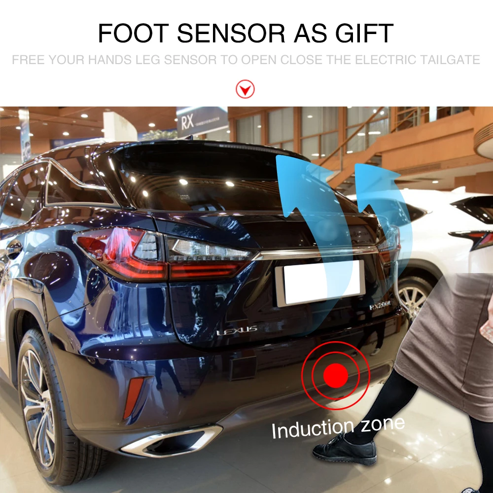 Автомобильный умный электрический багажник для LEXUS RX boot flap, датчик багажника, открытая задняя дверь, мощность, операт багажника, Лифт, датчик для ног