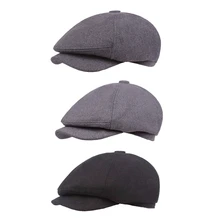 Высококачественный хлопковый льняной плоский солнцезащитный козырек-Кепка Newsboy, повседневные модные однотонные береты, уличная Защита от УФ-лучей, козырек для гольфа