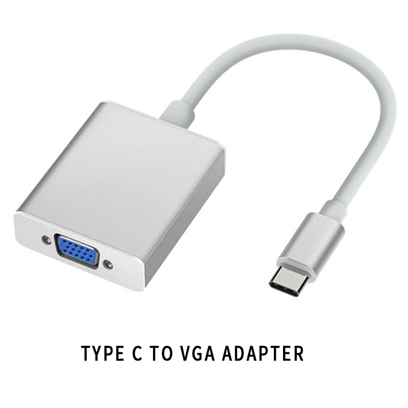 USB3.1 type C штекер для VGA Женский адаптер Plug and Play до 10 Гбит/с передача данных для нового MacBook, Surface Pro Chromebook Pixel