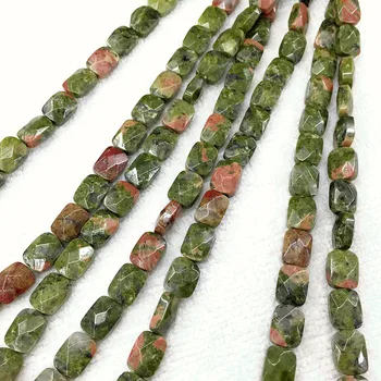 

Nature Unakite Sotne 19- 20 cm / str Faced By Hand Teardrop shape 8 X 11 mm For Jewelry Making Hot Sale Fashion Stone Bead
