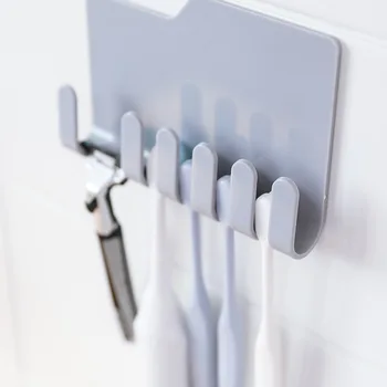 

Multifunctional wall hanging stickers hanging toothbrush holder toothpaste umbrella stickers wall razor frame for bathroom stora