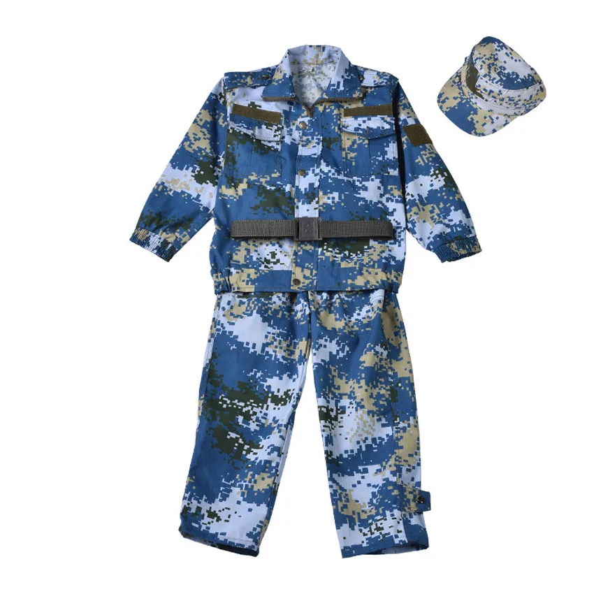 2 шт. камуфляжная Военная униформа для мальчиков и девочек|Военный| |