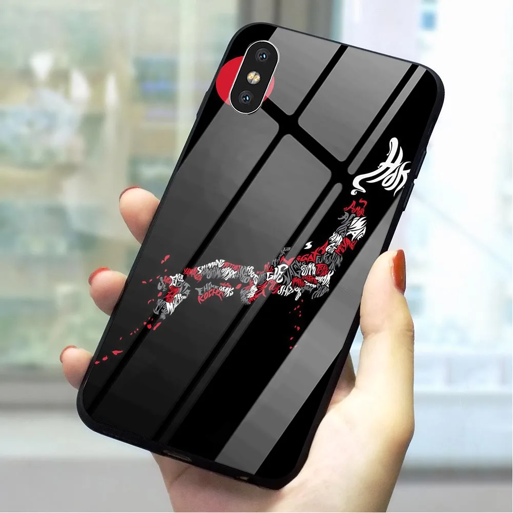 

Fencing Judo Cool Tempered Glass Phone Cover for iPhone 7 Plus Case XR Xs Max X 8 6 6S 5S 5 SE Print
