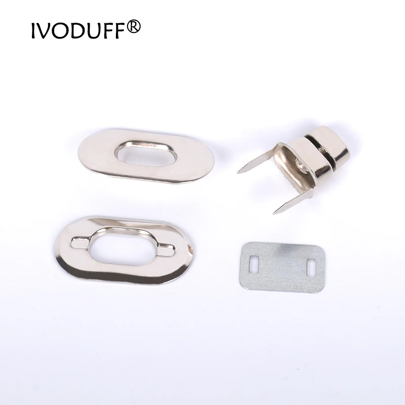 

10xDIY Metal Purse Twist Lock, Replacement Shoulder Lock Bag Hardware AccessoriesSilver Tone HandbagPurse Twist Turn Lock