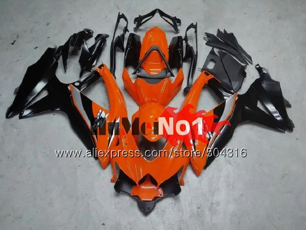 Корпус для SUZUKI GSXR-750 GSXR600 GSX-R750 2008 2009 2010 17MC. 173 GSXR-600 K8 GSXR750 GSXR 600 750 08 09 10 серебристо-серый обтекатель - Цвет: No. 18 Orange