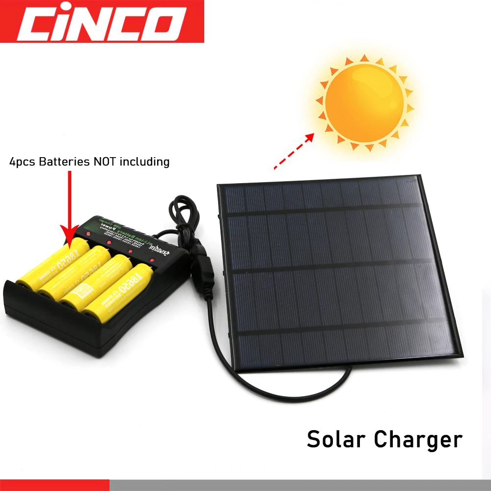 Panel Solar cargador de batería de 3,7 V CC 5V 18650 14500 16650, adaptador de de batería recargable, enchufe USB| Cargadores de batería solares y kits de carga| - AliExpress