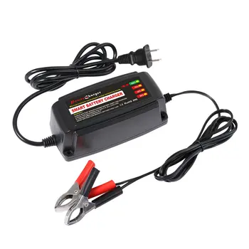 

12V 5A Lead Acid Battery Charger Multiple Protective Systems Auto Supplies US Plug 4 Stage Switching Mode LED Indicator Light