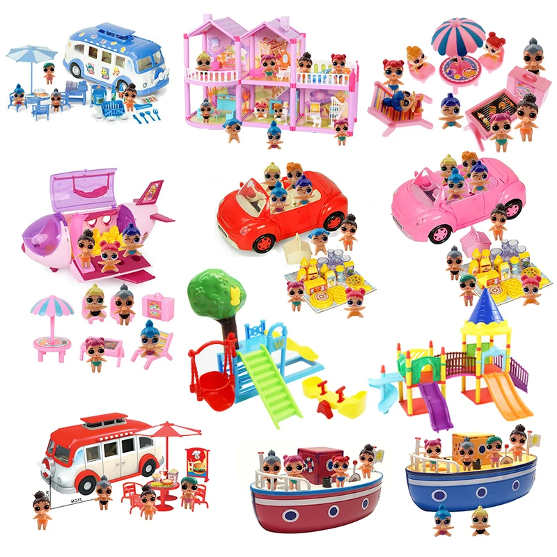 L.O.L, sorpresa, auténtico Figuras de acción originales de lol surprise, juguetes de rompecabezas de juego omg para niños, regalo de cumpleaños
