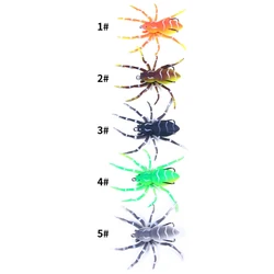 5 unidades/pacote fantasma aranha 8cm/7g topwater isca de pesca de borracha macia equipamento