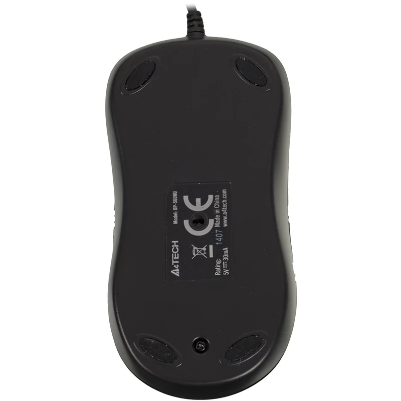 Мышь A4 V-Track Padless OP-560NU черный оптическая(1000dpi) USB(2but