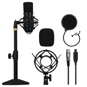 

1 Set USB Recording Microphone Multi-purpose Laptop Mic for Studio Dorm Home School