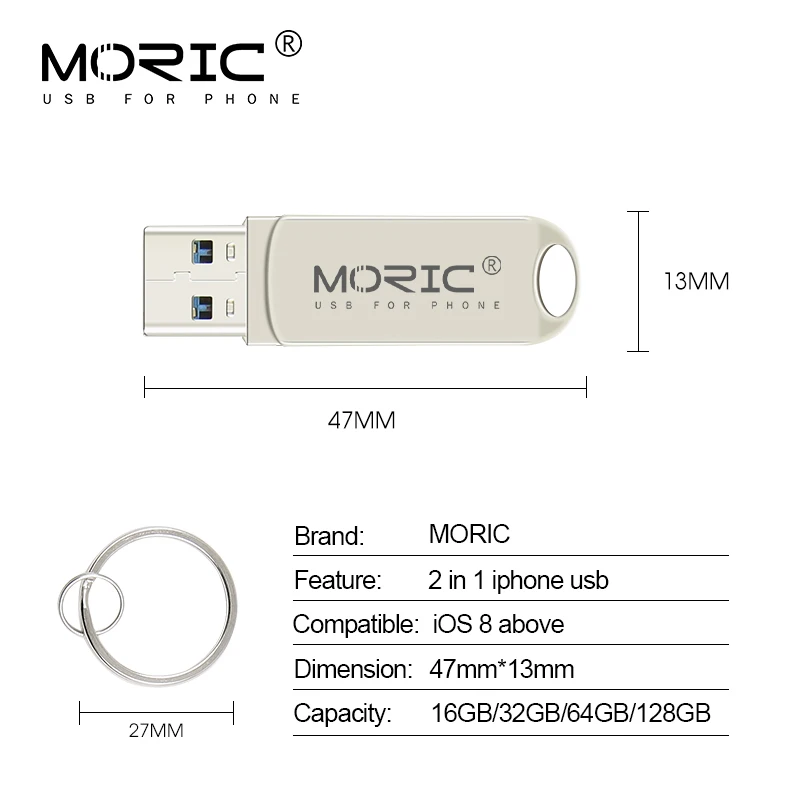 USB флеш накопитель 2 в 1 16 ГБ 32 64 128 256 ГБ|USB флэш-накопители| |
