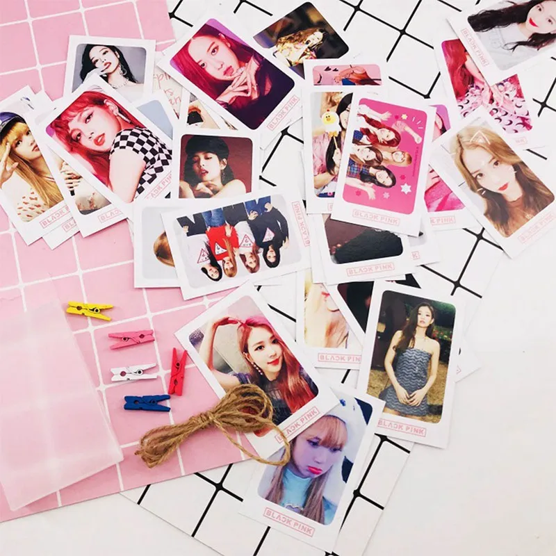 32 шт./компл. blackblackpink альбом LOMO карты Новая мода самодельные бумажные фото карты