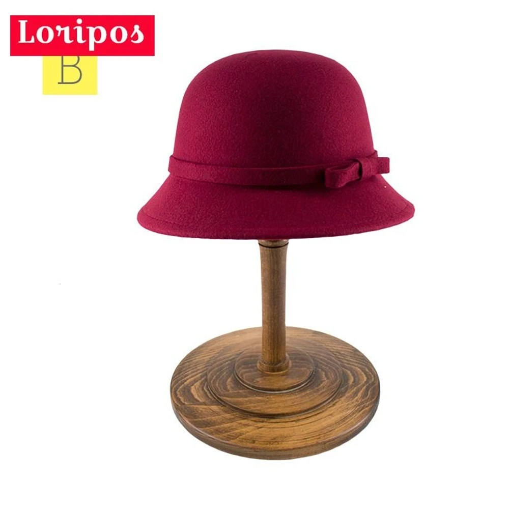 Kayu Rak Topi Baseball Cap Cowboy Hat 