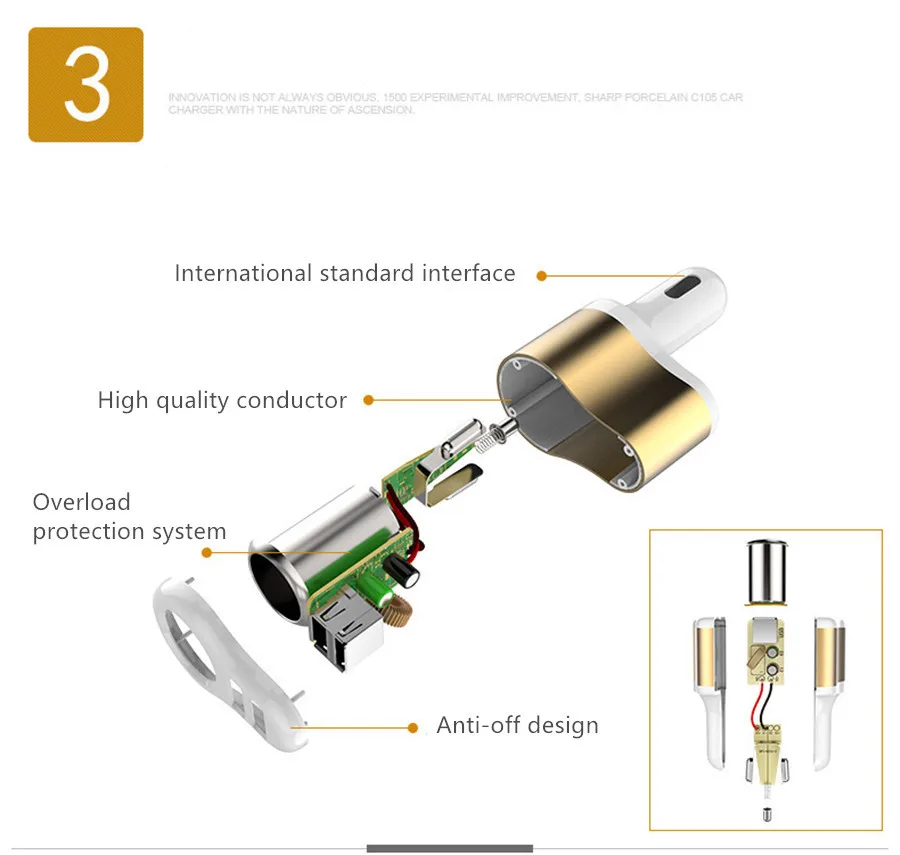 Универсальное Авто 3.1A двойной зарядное устройство USB для iPad iPhone samsung One Way 12 V-24 V автомобильный прикуриватель розетка адаптер зарядное устройство