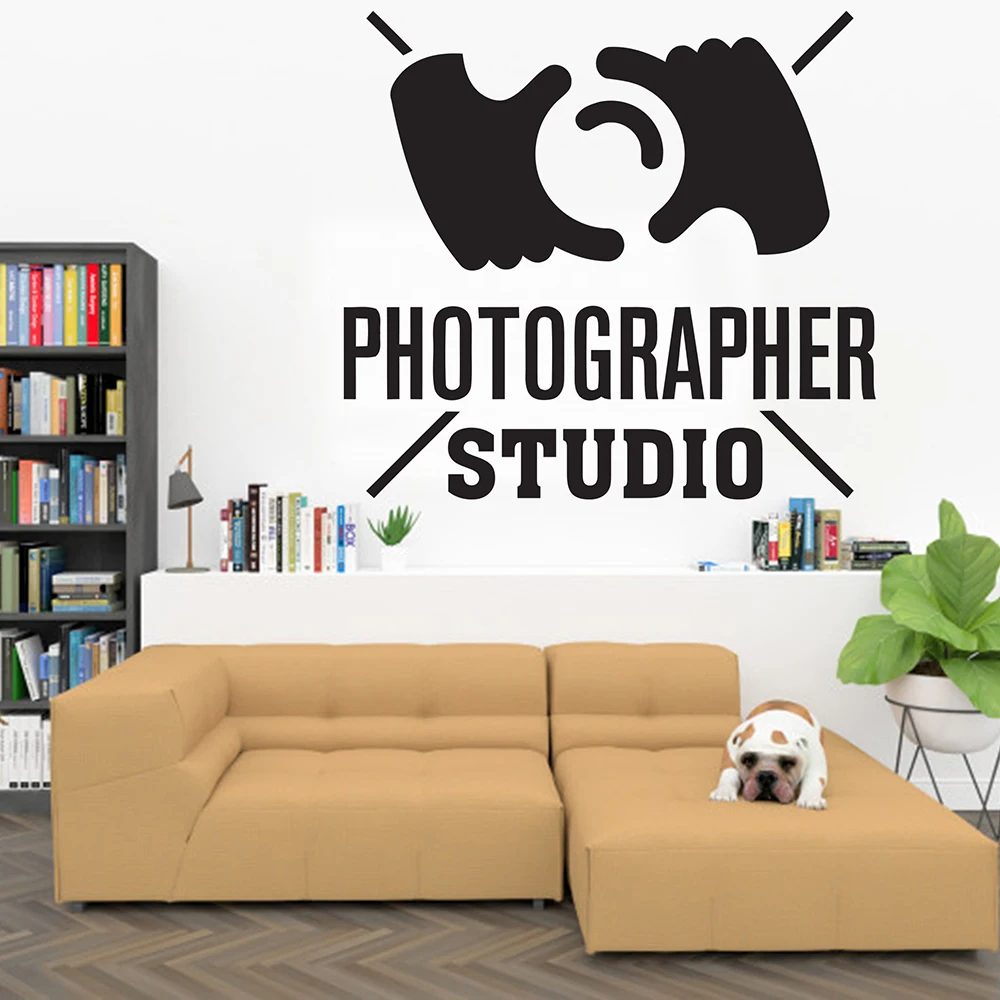 Photographer Wall Sticker Photography Photo Studio Vinyl Decal Home Room Interior Decoration Waterproof High Quality Mural 348xx