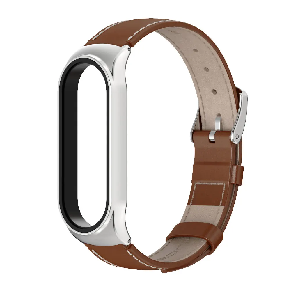 Elegant Leather Strap for Mi Band - Mijobs Design Collection