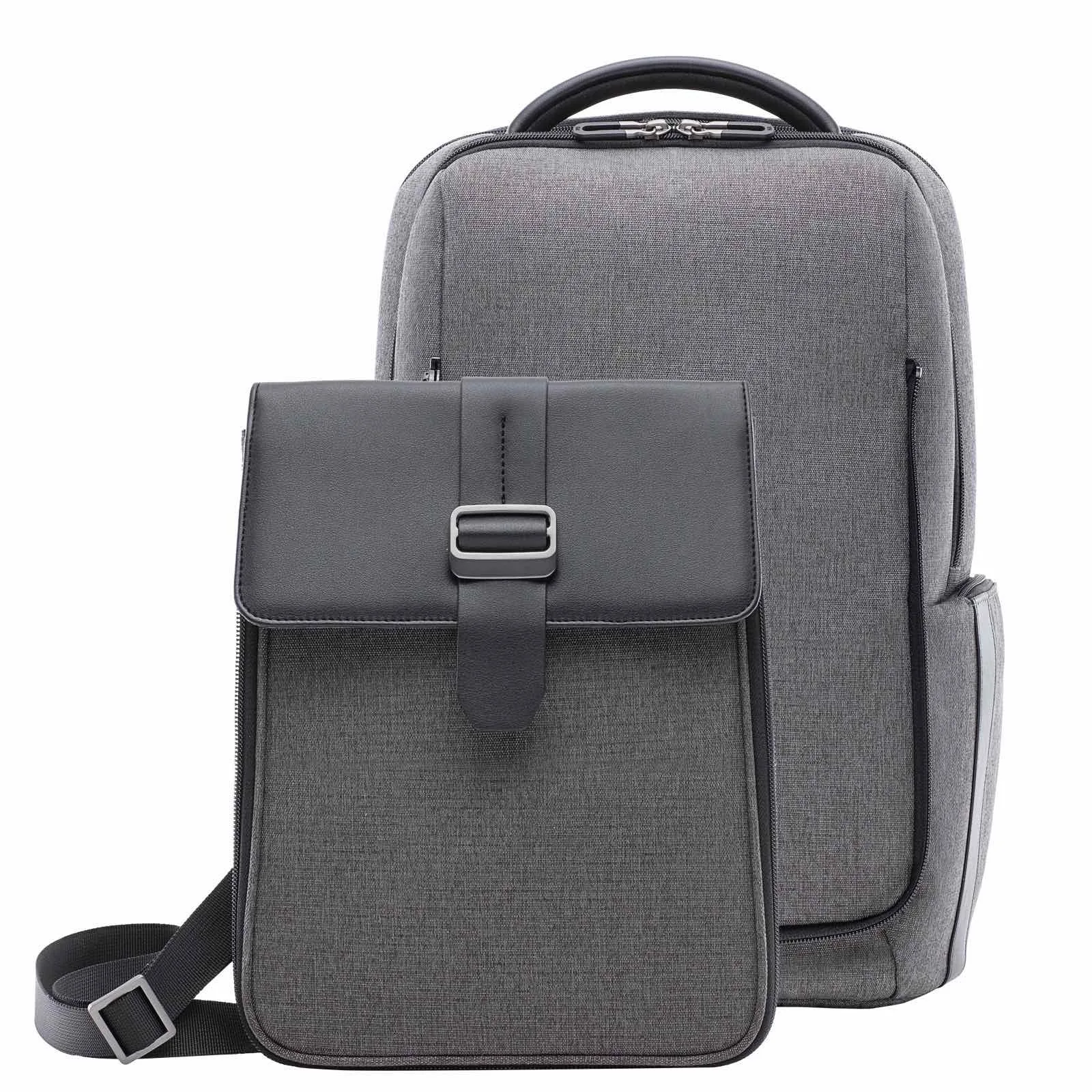 

Xiaomi Fashion Commuter Shoulder Bag Business Notebook Backpack Removable One Bag Dual Use