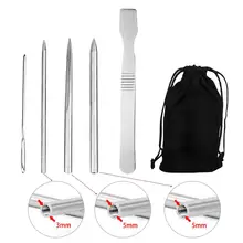 Открытый инструмент Паракорд Набор для вышивания из нержавеющей стали зонтик веревка браслет игла сплющитель вязать иглы DIY ювелирные аксессуары