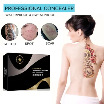 

Professional Concealer Set Moisturizing Cover Pimple Mark Pores Tattoo Freckles Brighten Skin Tone Concealer Cover Fine Line