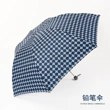Yu bao Южная Корея креативный зонтик-карандаш 7 кости Женская юбка-колокол в горох свежий зонтик двойного назначения ультра-тонкий ультра-легкий