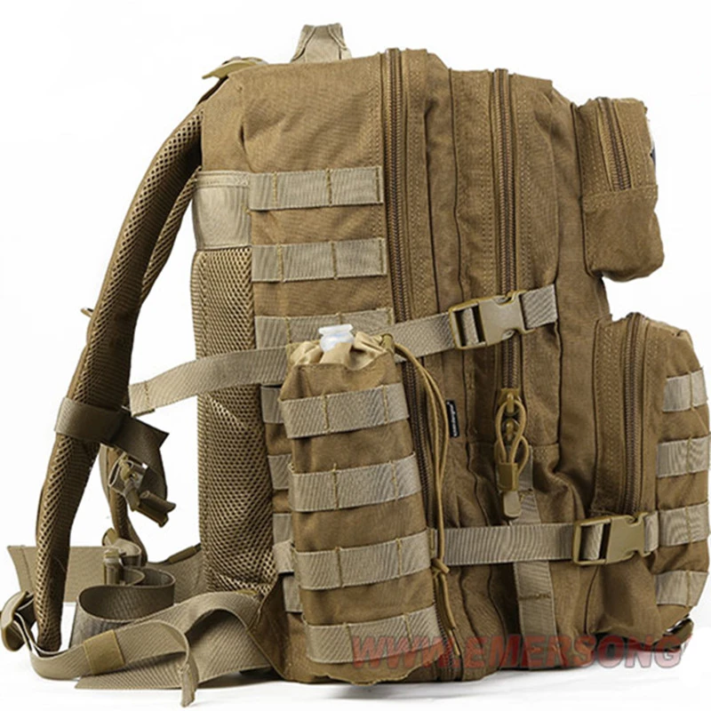 45L Men Army Tactical Large Backpack Waterproof Hiking Camping Hunting Bags 