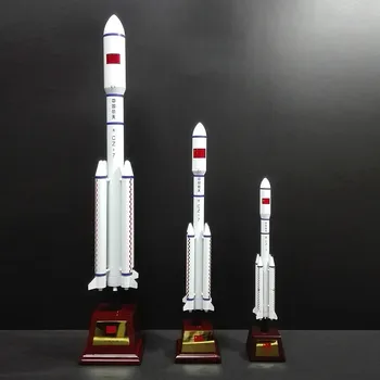 

1:100 Long March 7 Rocket Model Simulation Alloy Long March Seven 2 5 Spacecraft Satellite Spaceship Ornaments Collection Toys