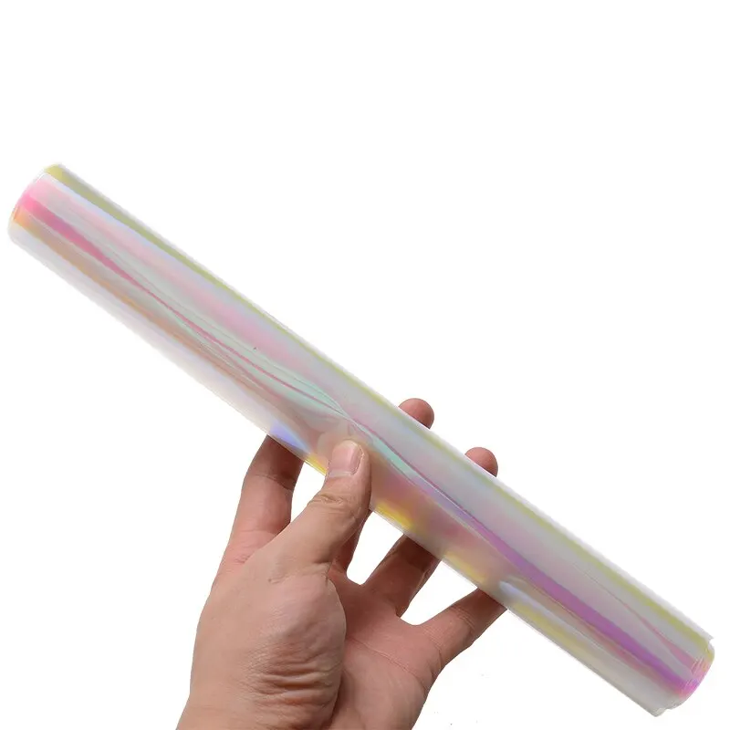 Headlight Film Transparent Hologram Sticker 100x30cm Tint Film Chameleon Oil Slick Motorcycle Whole Car Decoration Sticker