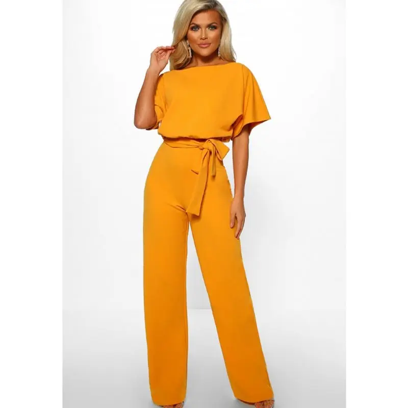 Short Sleeve Jumpsuit Women 