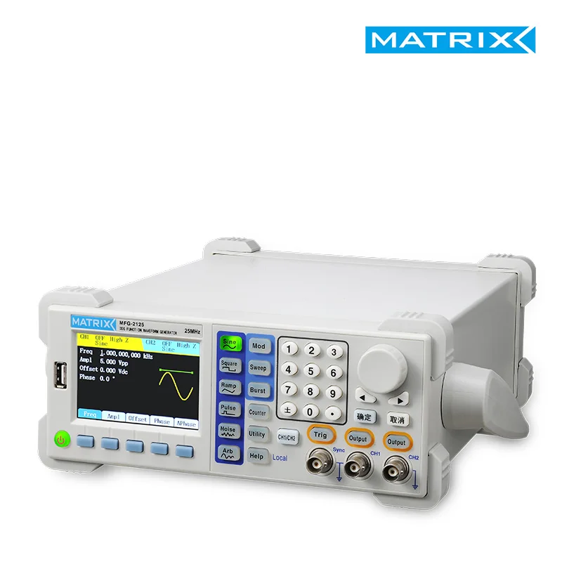 Функция генератор сигналов произвольной формы MFG-2125 2140 2160 ...