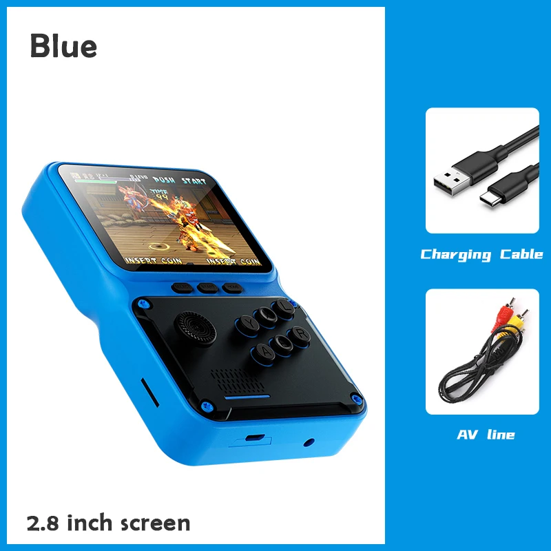 Handheld Games Console Mini Retro Video Game Players Bulit-in 500 Games 3 Inch HD Display AV Output Portable Video Game Console 