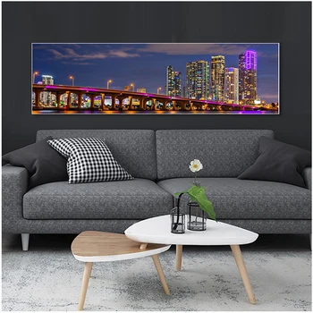 

Large Full Square Round Diamond Embroidery Diy Diamond Painting City night Bridges Skyscrapers Landscape Cross StitchZP-3415