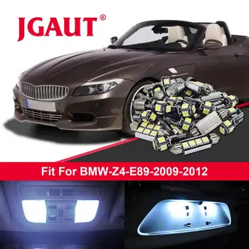 

JGAUT 9pcs ERROR FREE White Dome light license plate light Car LED Canbus Bulbs Interior Package Kit For B MW Z4 E89 2009-2012