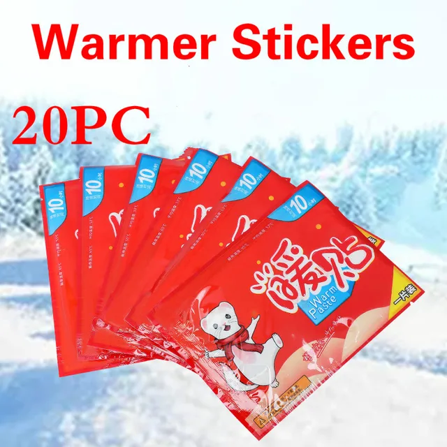 20 Db Meleg Paszta Párnák Téli Test Láb Melegebb Matrica Hő Ragasztó Foltok Betét Tartó Lábak Hőcsomagok Tartós - Image 4