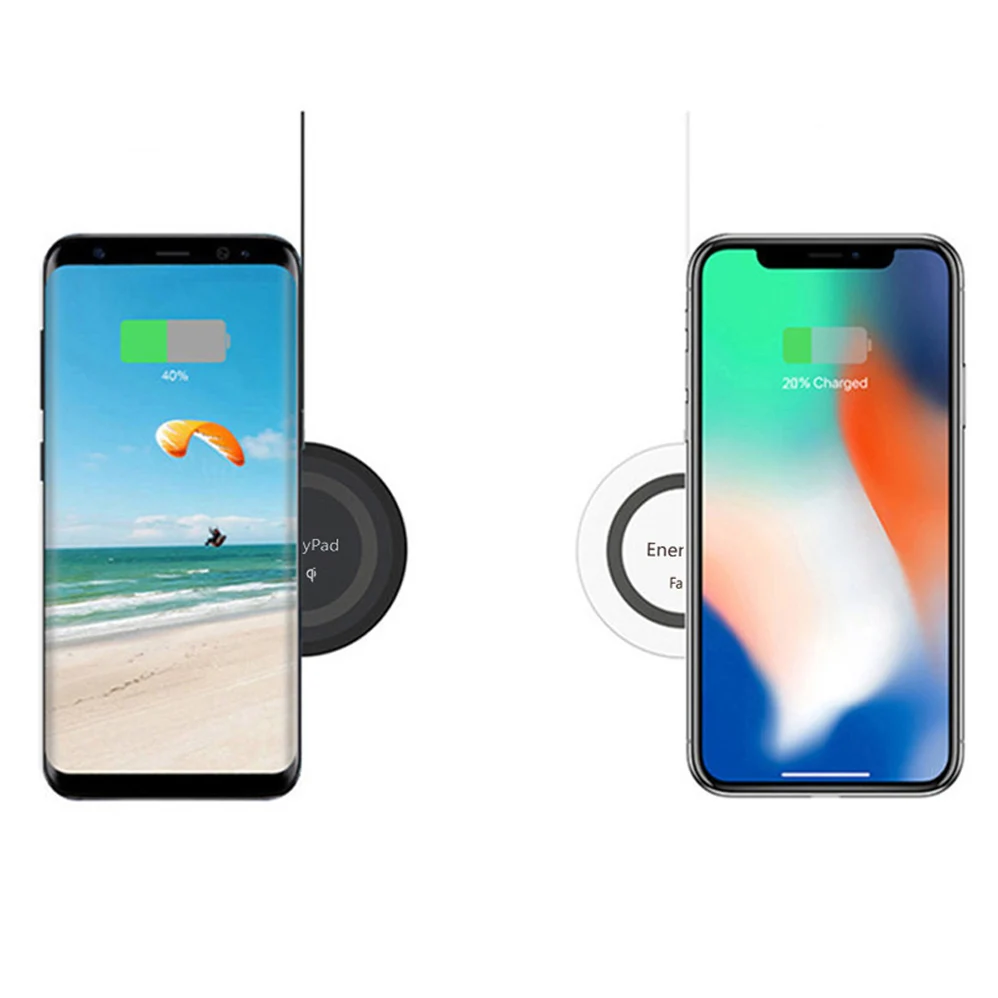 3mm Thin 10W Wireless Charger Pad for Samsung S10+ S7 Edge Note 10 9 iPhone X 8Plus 11 Pro XS Max XR Fast Wireless Charging Dock