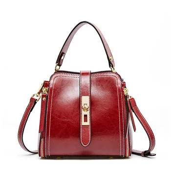 

Genuine Leather Crossbody Bags for Women Luxury Handbag Designer Fashion Ladies Shopping Shoulder Bag Female Party Purse Totes