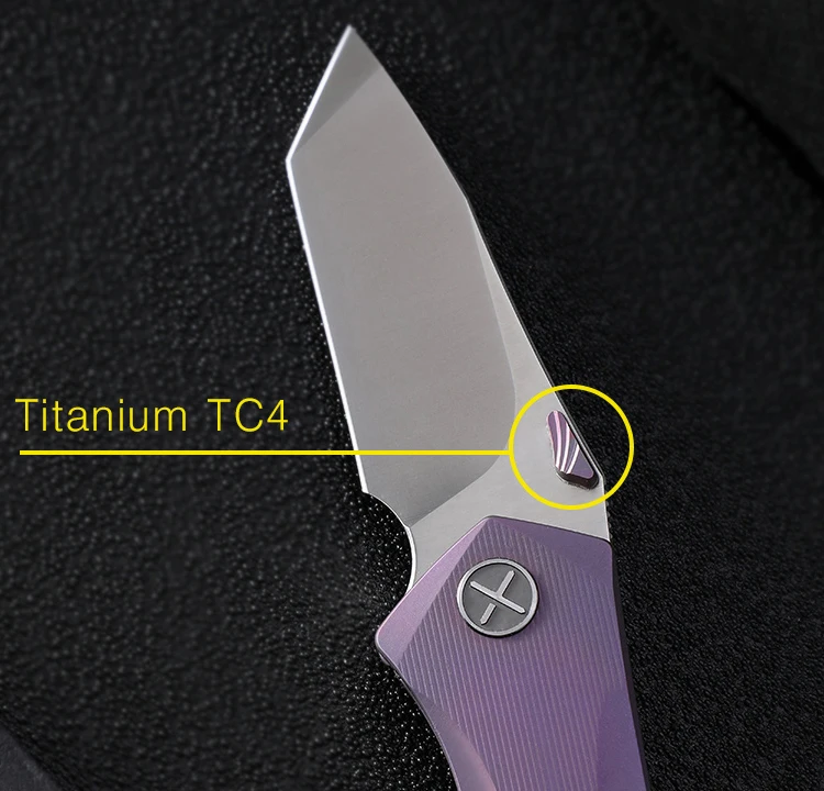 Карманный нож Yon Xanadu D2 Танто-лезвие керамический подшипник тактический складной нож TC4 титановые ручки Открытый Отдых EDC