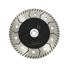 Fashion125 – lame de scie diamant Double face M14, affûteuse de tranches tranchantes avec bride, 125x2.8mm