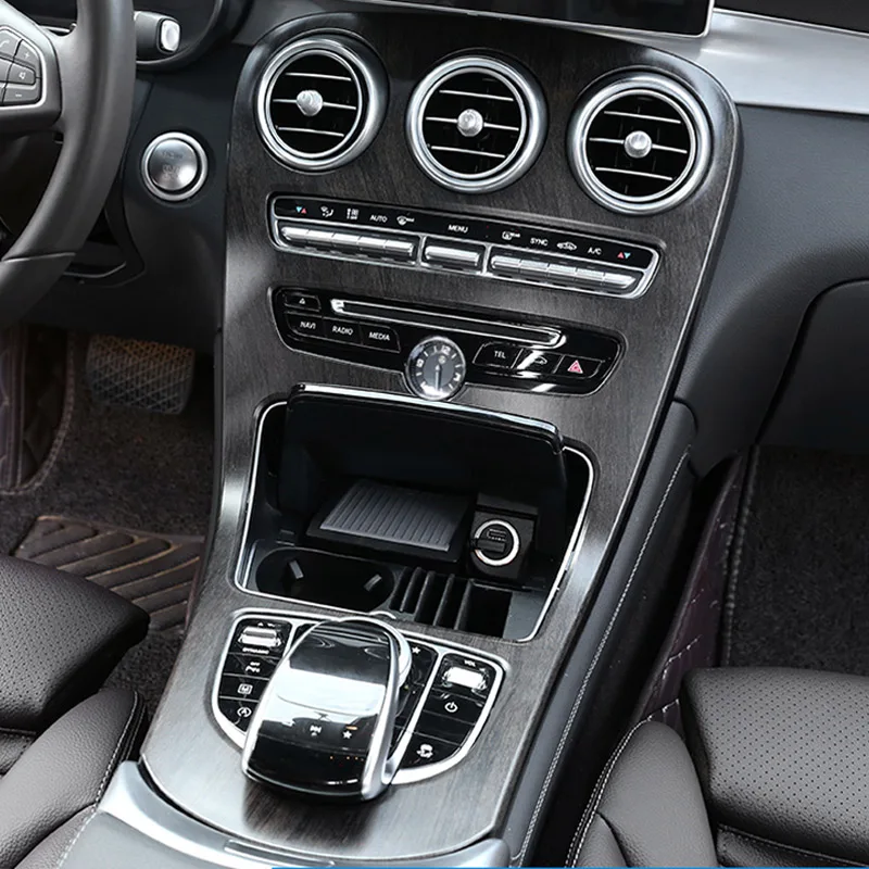 

Oak Wood Colour Style ABS Plastic Center Cover For Mercedes Benz C Class W205 GLC-Class X253 2015-2018 Free Shipping
