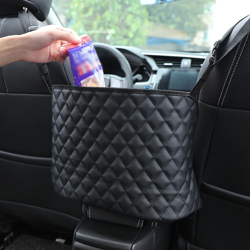 Nigun Car Seat Storage and Handbag Holding Net Hanging Storage Bag Between Car Seats 