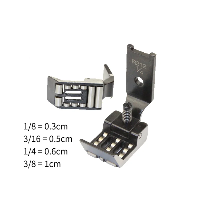 Double Needle Industrial Sewing Machine Roller Presser Foot R212 Wheel