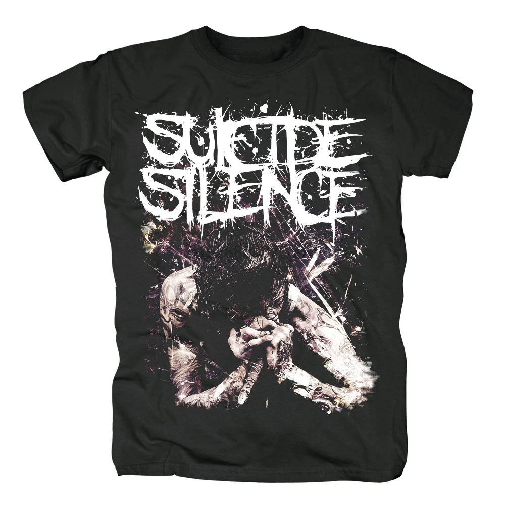 Bloodhoof suicide silence Mitch Lucker Metalcore heavy rock music популярная хлопковая новая футболка
