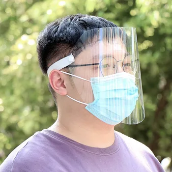 

Anti-Saliva Dustproof Mask Transparent Safety Faces Shields Screen Spare Visors Head Face Respiratory Tract Protection Masques