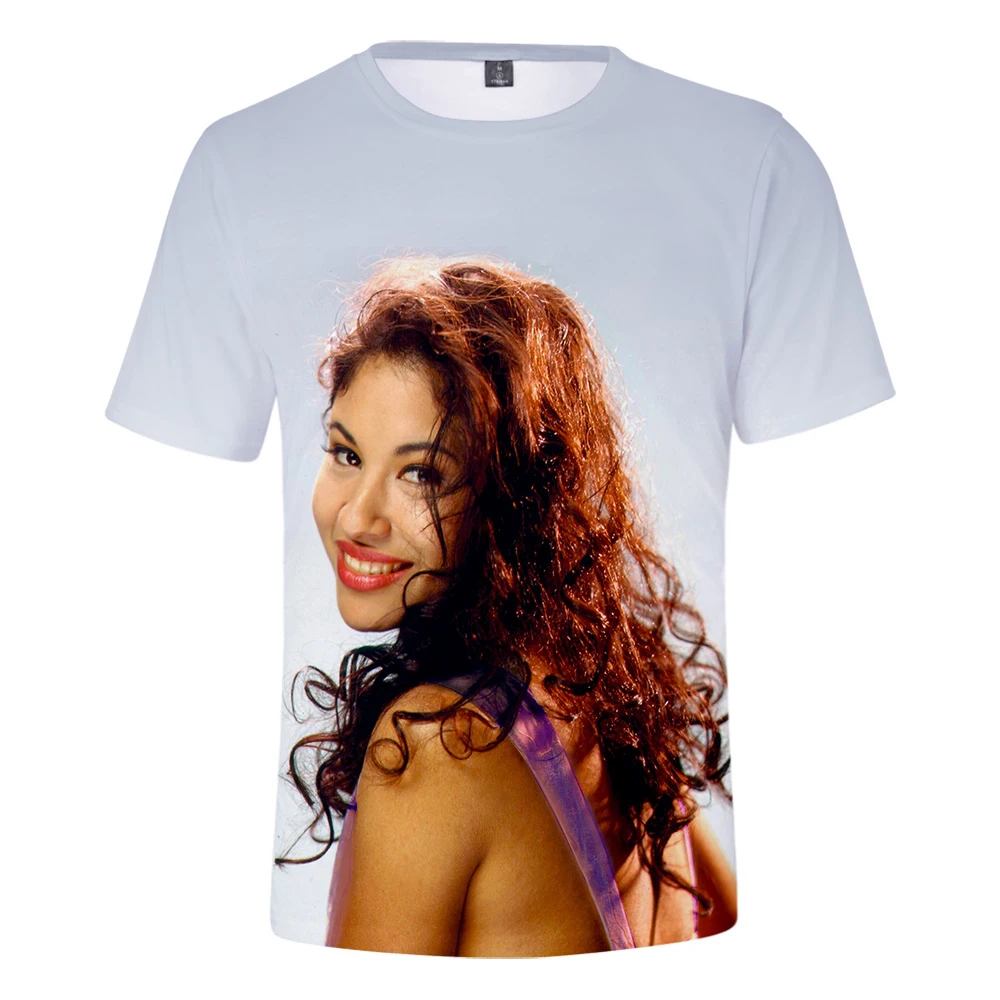 

2019 Latest singer Selena Quintanilla 3D T-shirt Men/Women Summer Popular Latin artist Selena Quintanilla 3D T shirt Pretty Tees