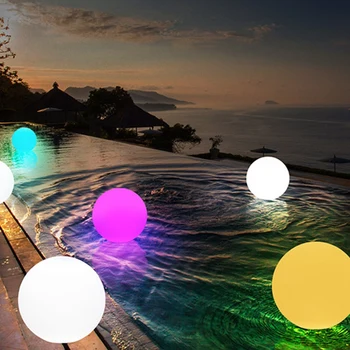 

Colorful Outdoor Garden Glowing Ball Lights with Remote Patio Landscape Pathway LED Illuminated Ball Table Lawn Lamps
