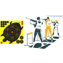 10Pcs Splatter Flower 8-Inch Targets Stickers Adhesive Reactivity Targets Paper For Airsoft Air Rifles Shotguns Bright Colors