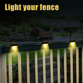 

10 Pcs Solar Powered Light Set Home Yard Lighting Garden Supplies LED Deck Lights Outdoor Path Garden Stairs Step Fence Lamp