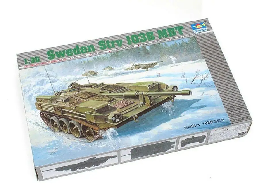 

Trumpeter 00309, 1/35, Швеция, Strv.103B, набор моделей