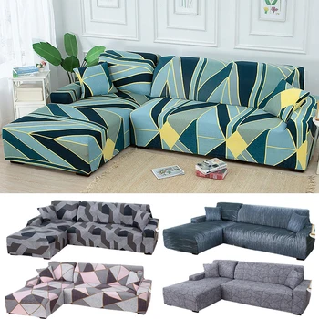 

NEW couch cover spandex sofa cover for living room section sofa slipcover stretch L shape sofa armchair sofa elastic material